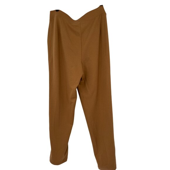 Pure Jill Affinity French Terry Slim Leg Pants XL Camel Brown - Picture 5 of 6
